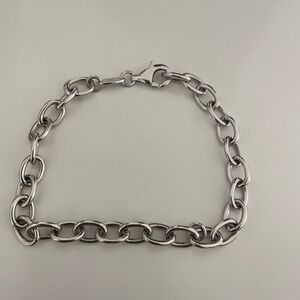 Sterling silver (.925) chain link bracelet.  Size is 7.5imches